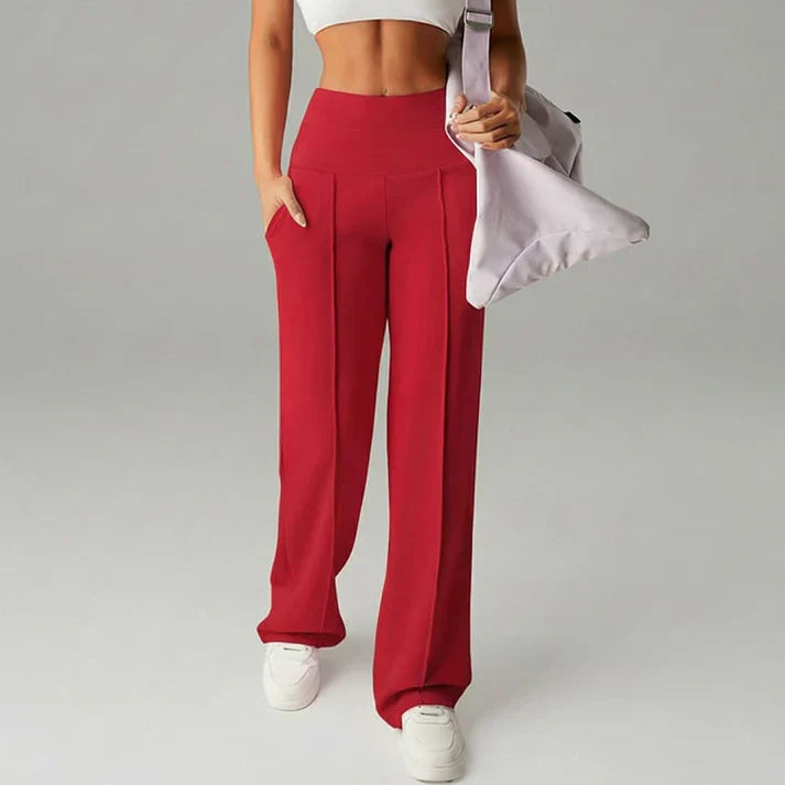 Lorena – Pantalón recto de cintura alta