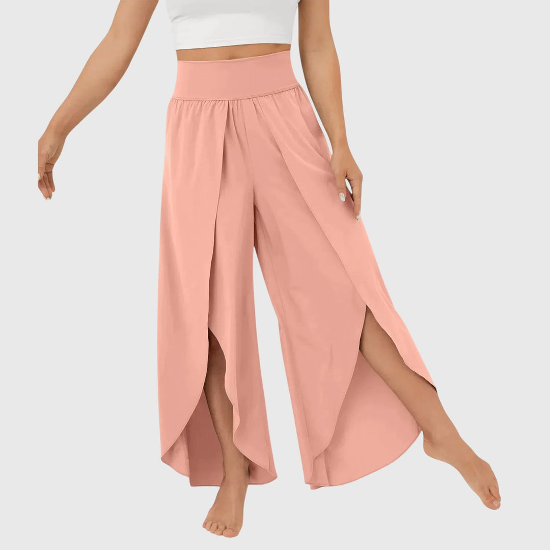 Magdalena | Pantalones Boho de corte amplio para mujer con diseño de abertura