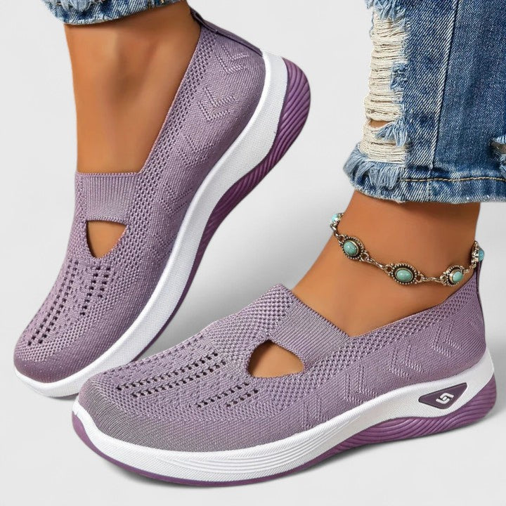 Regine | Zapatillas de Mujer Slip-On Transpirables de Malla para Caminar