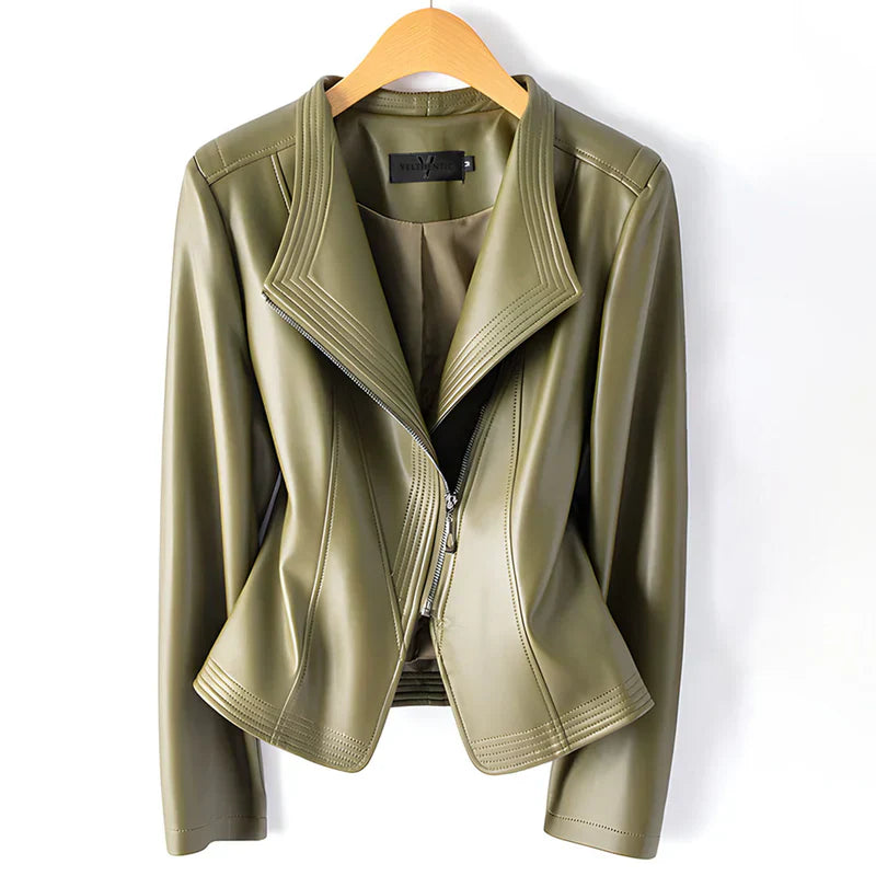 Clara - Chaqueta motera con diseño estructurado