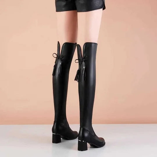 Elara – Botas extremadamente elásticas con hebilla larga