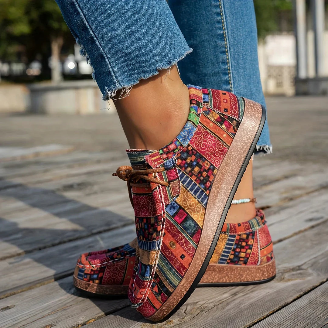 Maia – Zapatos con estampado étnico