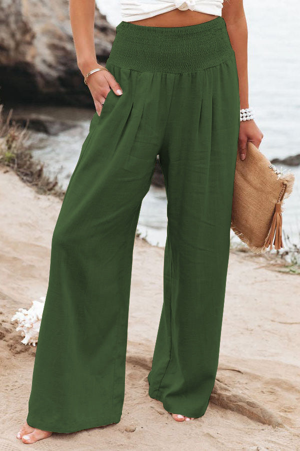 Johanna | Pantalones de Cintura Alta para Mujeres con Pierna Ancha