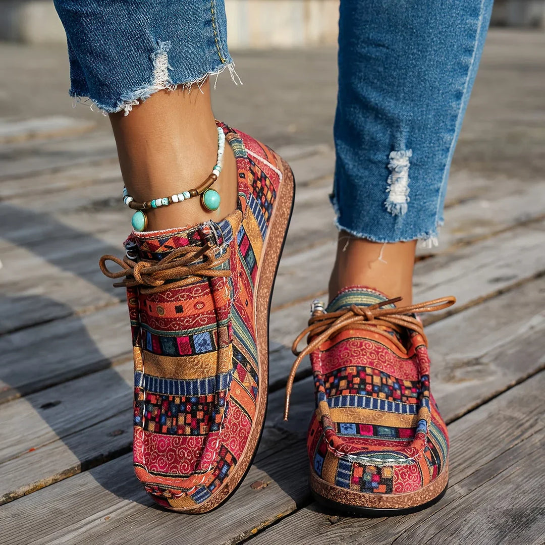 Maia – Zapatos con estampado étnico