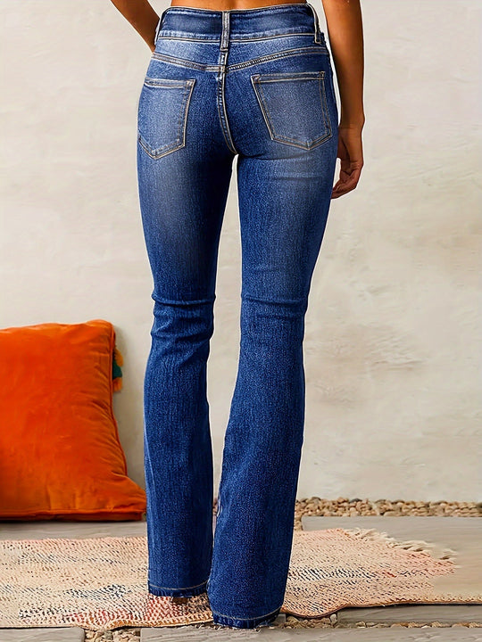 Greta | Jeans de mujer de talle alto con pierna ancha