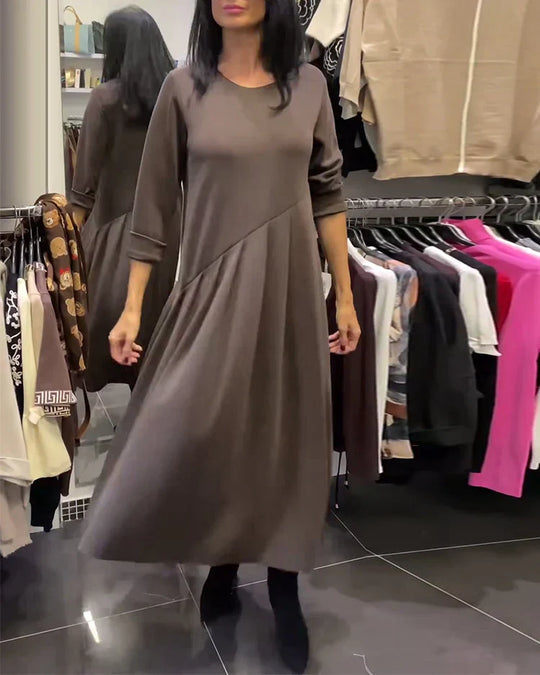 Carmen – Vestido casual de color liso