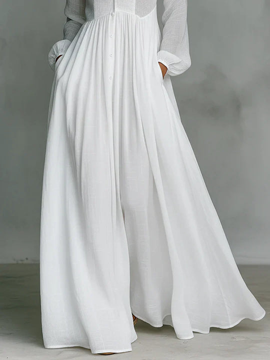 Elisa – Vestido maxi minimalista