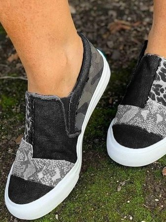 Maria | Zapatillas para damas con corte bajo y diseño de parches