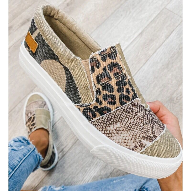 Maria | Zapatillas para damas con corte bajo y diseño de parches