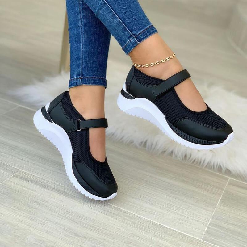 Leonie | Zapatillas de malla para mujer con cierre de velcro para mayor comodidad