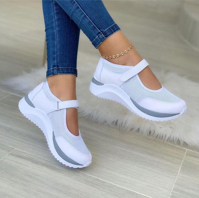 Leonie | Zapatillas de malla para mujer con cierre de velcro para mayor comodidad