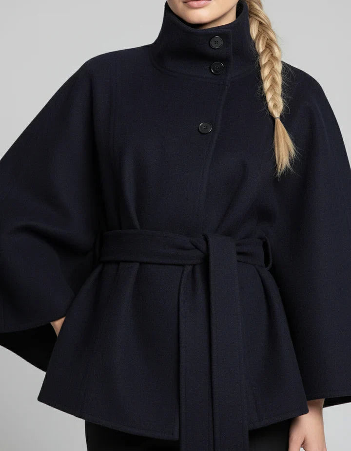 Cosima - Chaqueta con cuello alto y cinturón