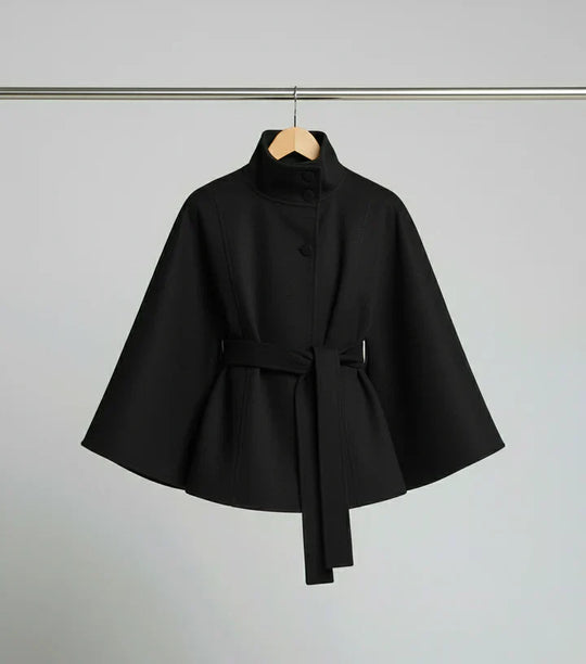 Cosima - Chaqueta con cuello alto y cinturón