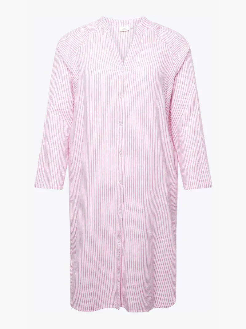 Pilar | Elegante vestido camisero a rayas
