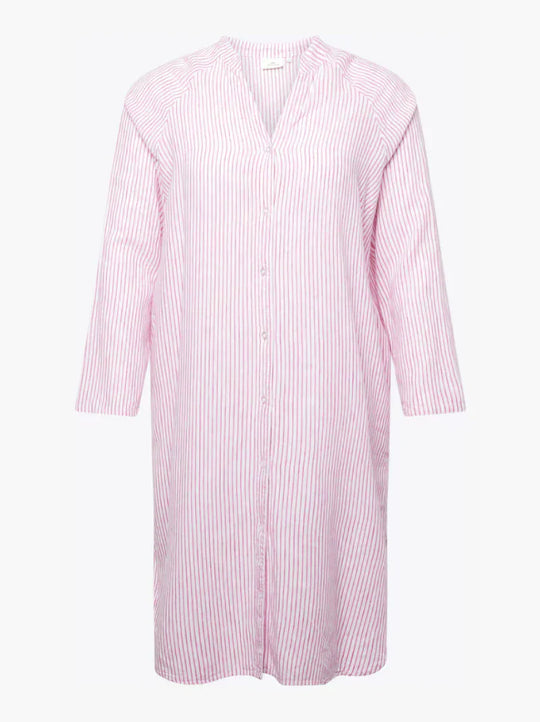 Pilar | Elegante vestido camisero a rayas