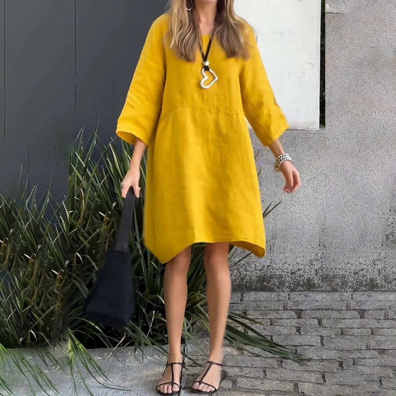 Celeste™ Vestido amplio con bolsillos