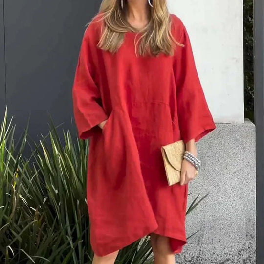 Celeste™ Vestido amplio con bolsillos