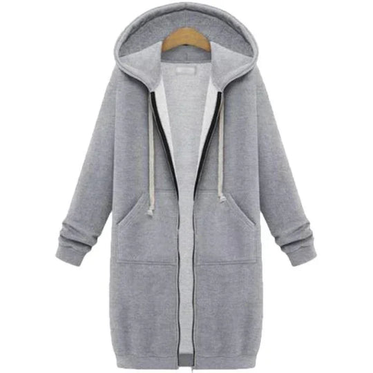 Olivia - Sudadera larga con capucha