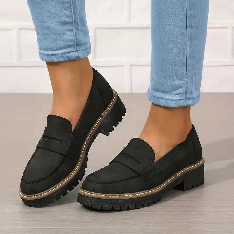 Mocasines cómodos con plataforma