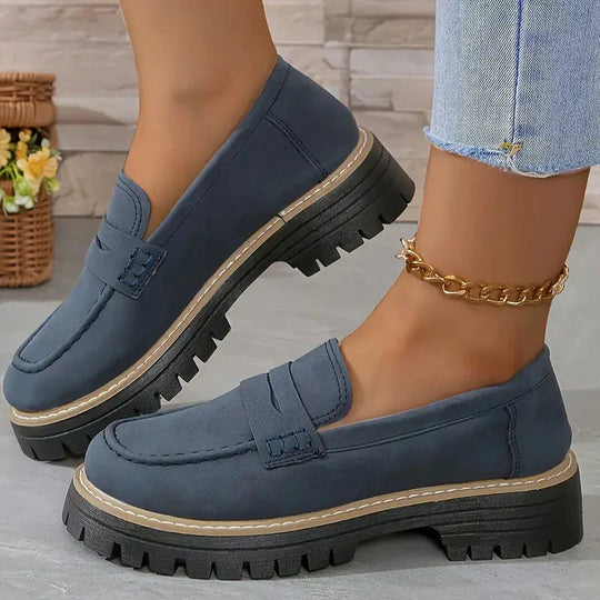 Mocasines cómodos con plataforma