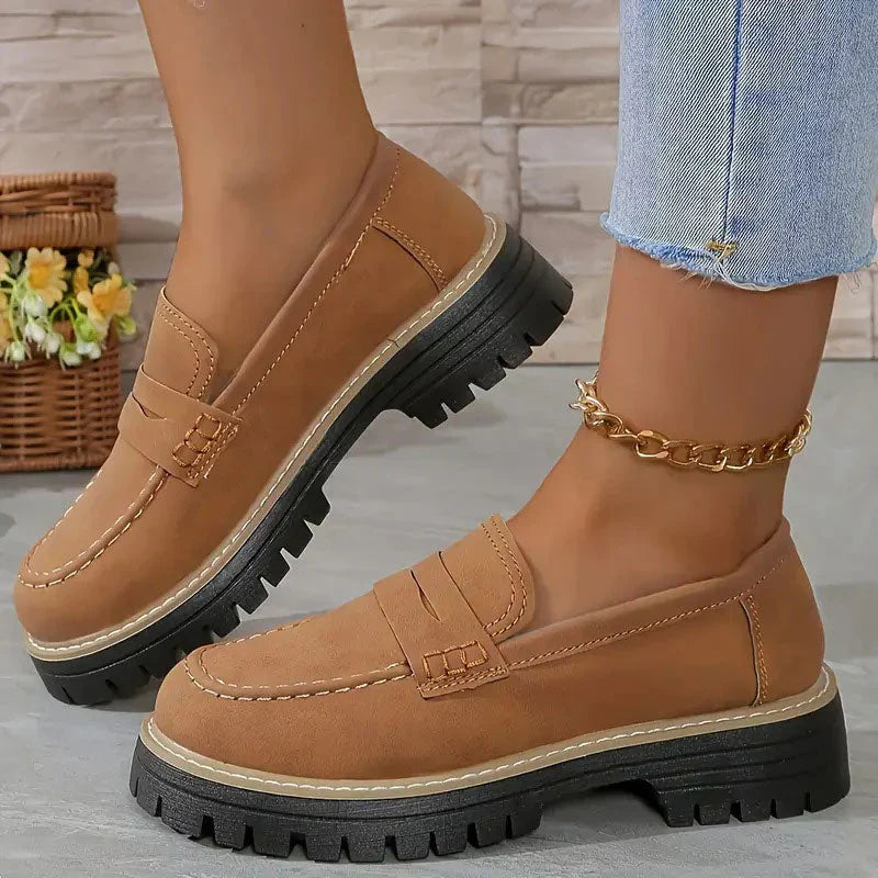 Mocasines cómodos con plataforma