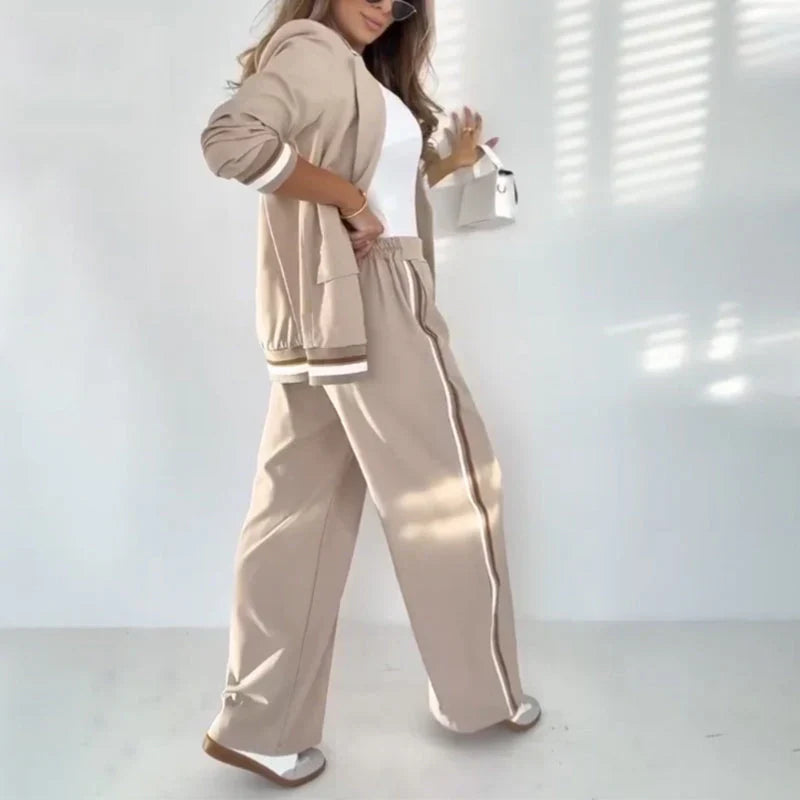 Patricia™ – Conjunto casual chic con blazer y pantalón fluido