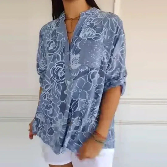 Leti - Blusa con estampado floral