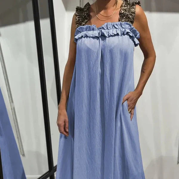 Gala - Vestido largo informal con bolsillos