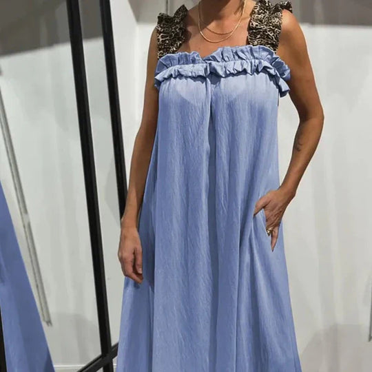 Gala - Vestido largo informal con bolsillos