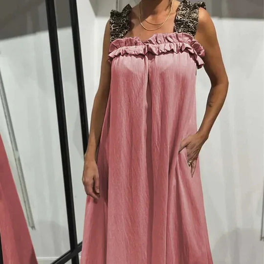 Gala - Vestido largo informal con bolsillos