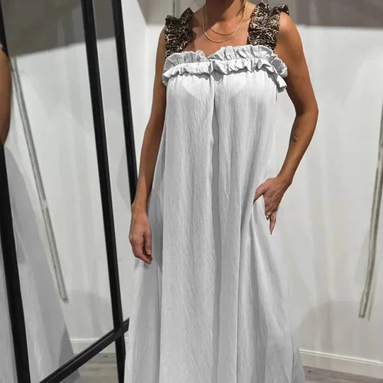 Gala - Vestido largo informal con bolsillos