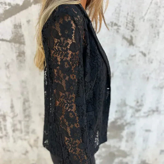 Estela - Blazer de encaje floral