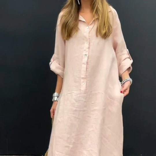 Rebeca - Vestido largo de otoño