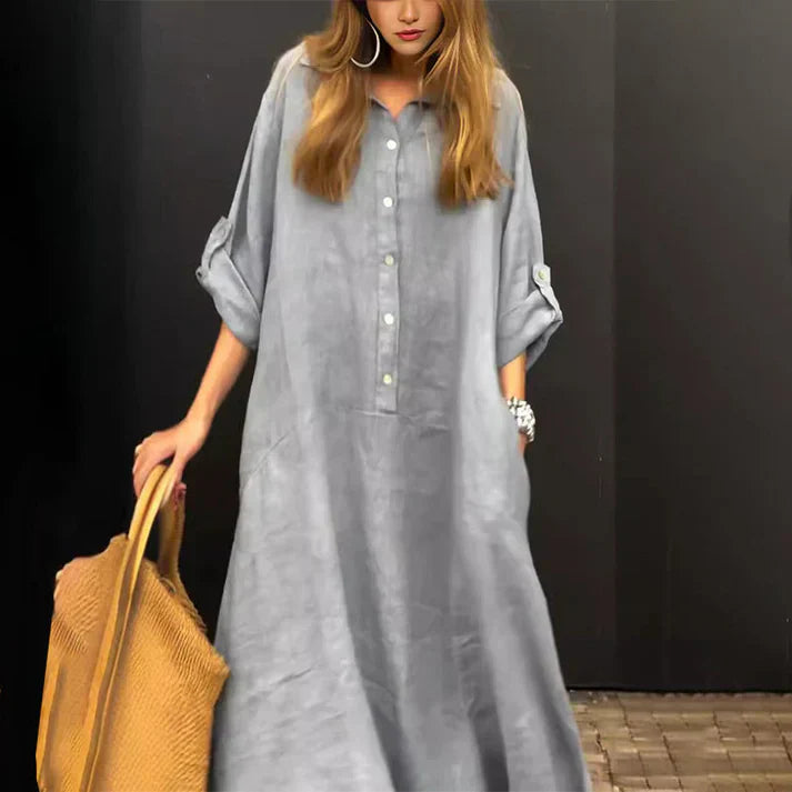 Rebeca - Vestido largo de otoño