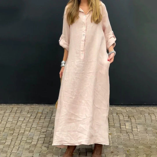Rebeca - Vestido largo de otoño