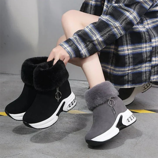 Lora - Botas térmicas con diseño moderno y forro afelpado