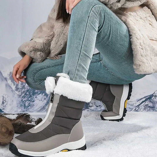 Rina - Botas de nieve antideslizantes y cálidas