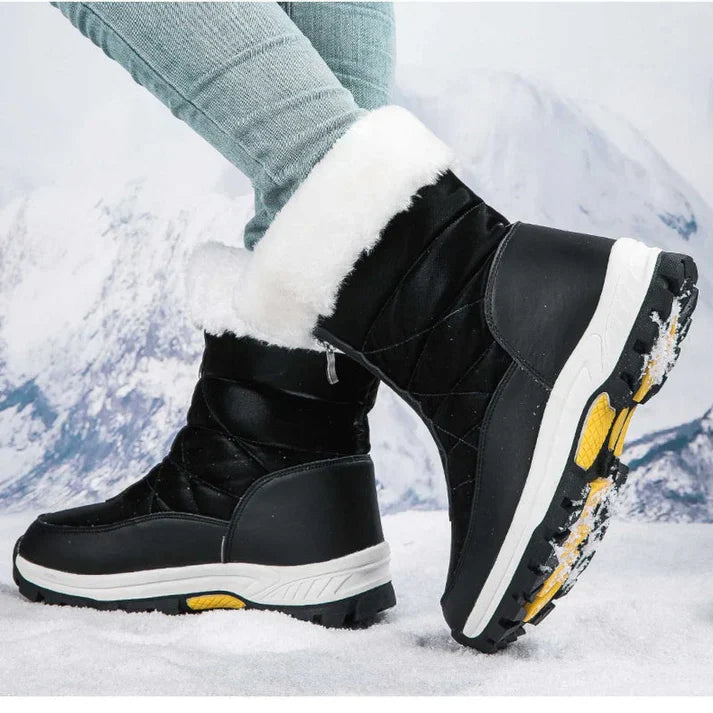 Rina - Botas de nieve antideslizantes y cálidas