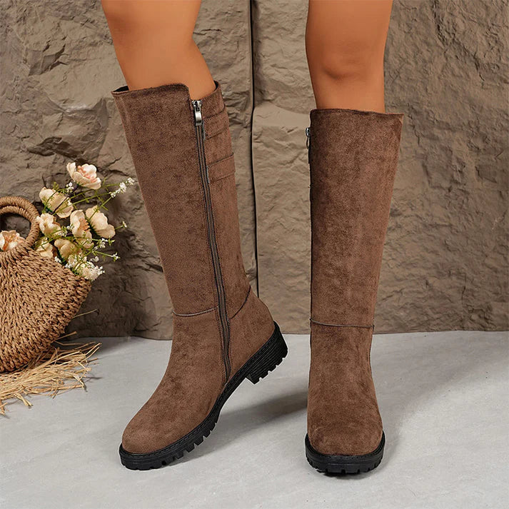 Ariadna - Botas altas con cremallera lateral