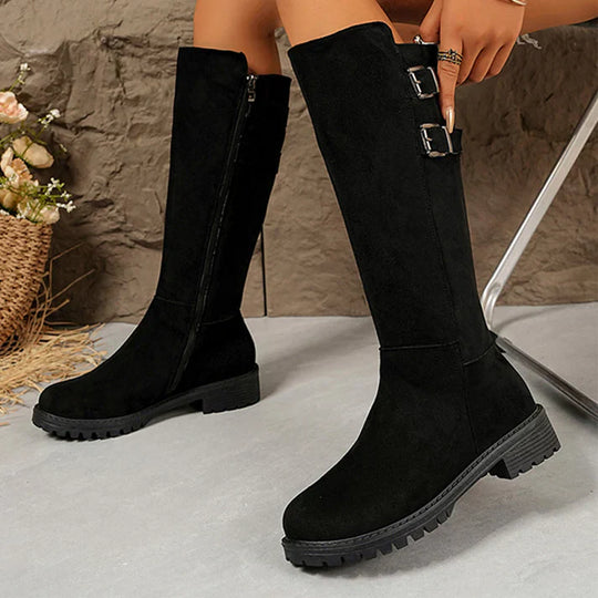 Ariadna - Botas altas con cremallera lateral