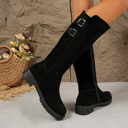 Ariadna - Botas altas con cremallera lateral