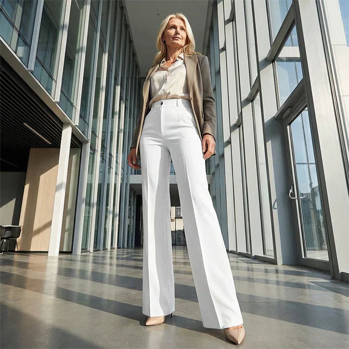 Carla - Pantalones de traje de mujer con cintura alta