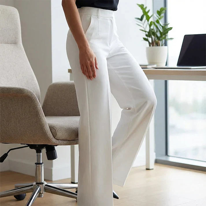 Carla - Pantalones de traje de mujer con cintura alta
