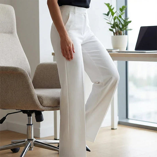 Carla - Pantalones de traje de mujer con cintura alta