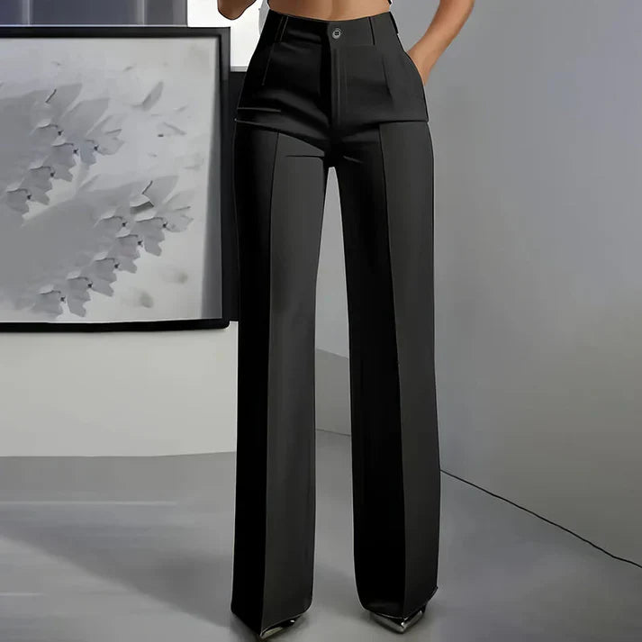 Carla - Pantalones de traje de mujer con cintura alta