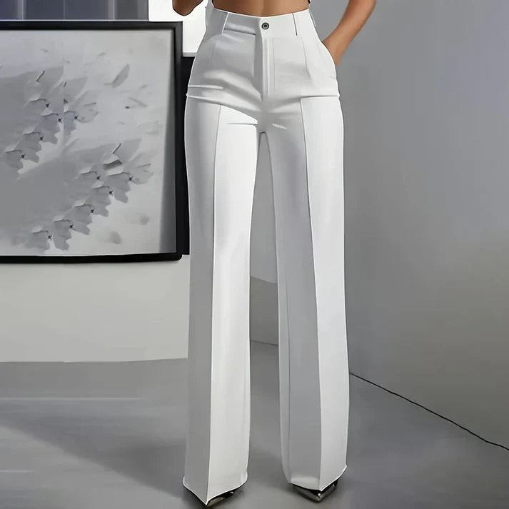 Carla - Pantalones de traje de mujer con cintura alta