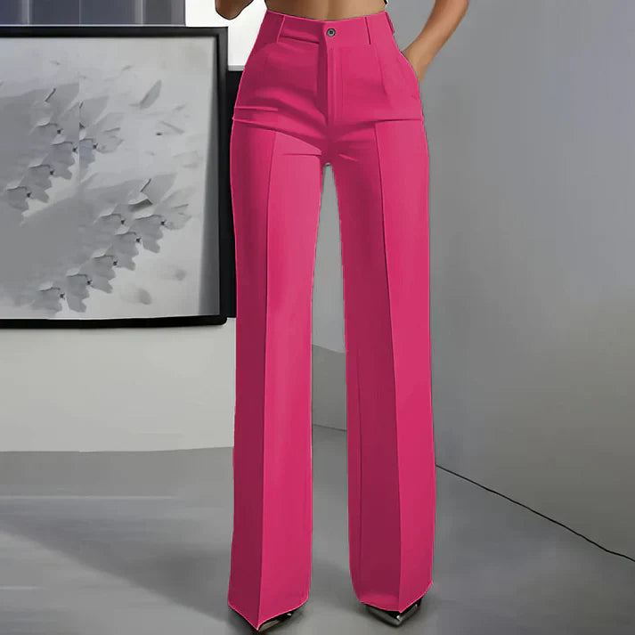 Carla - Pantalones de traje de mujer con cintura alta