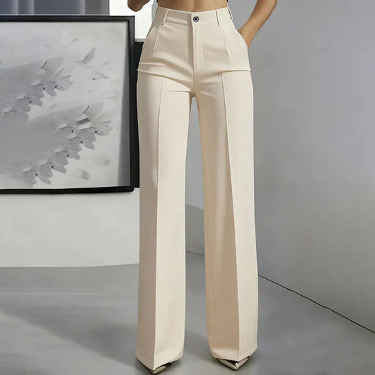 Carla - Pantalones de traje de mujer con cintura alta
