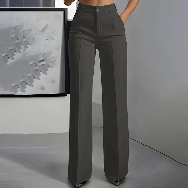 Carla - Pantalones de traje de mujer con cintura alta