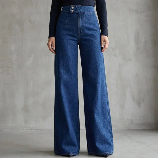 Paula – Jeans de cintura alta y pernera ancha